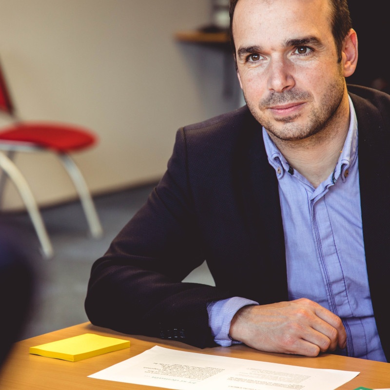 Man at desk